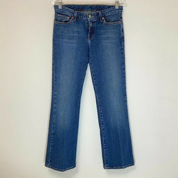 Lucky Brand Vintage Y2K Dungarees "JOSIE" Classic Fit Blue Flare Jeans~sz10 - Picture 5 of 5